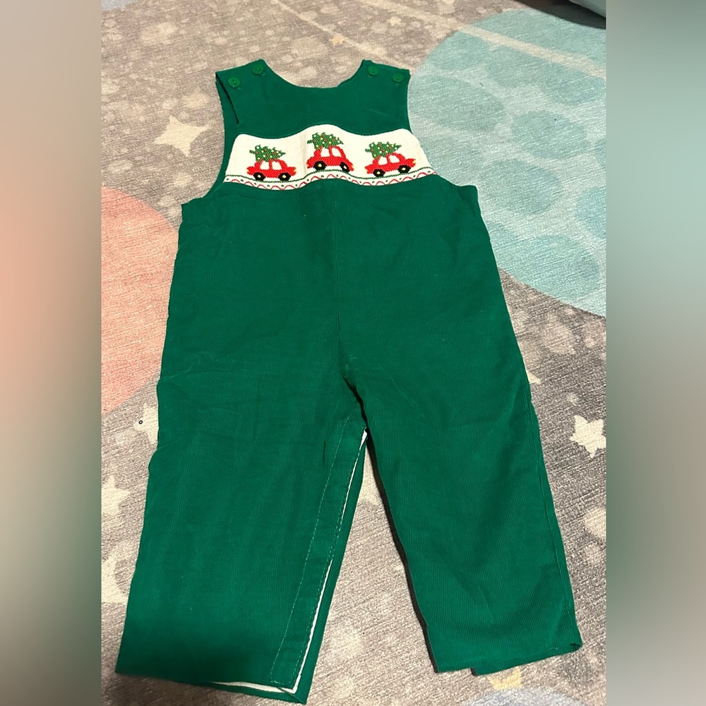Anavini smocked Christmas outfit